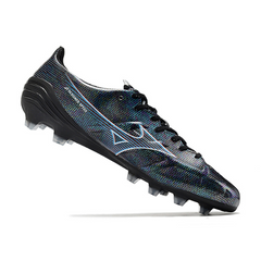 Chuteira Campo Mizuno Alpha FG Preta Holografica - VENI Futebol