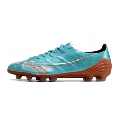 Chuteira Campo Mizuno Alpha FG Azul Claro - VENI Futebol