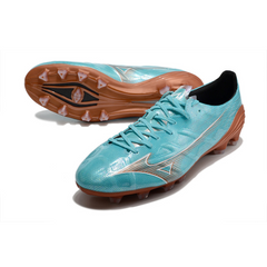 Chuteira Campo Mizuno Alpha FG Azul Claro - VENI Futebol