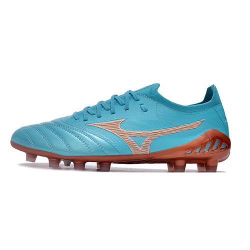 Chuteira Campo Mizuno Morelia Neo III Elite FG Azul Claro - VENI Futebol