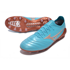 Chuteira Campo Mizuno Morelia Neo III Elite FG Azul Claro - VENI Futebol