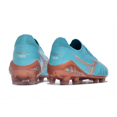 Chuteira Campo Mizuno Morelia Neo III Elite FG Azul Claro - VENI Futebol