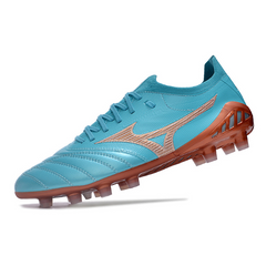 Chuteira Campo Mizuno Morelia Neo III Elite FG Azul Claro - VENI Futebol