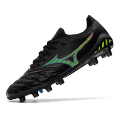 Campo Mizuno Morelia Neo III Elite FG Football Boots Black and Blue