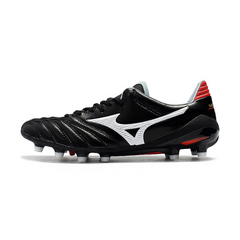 Chuteira Campo Mizuno Morelia Neo II Elite FG Preta e Vermelha