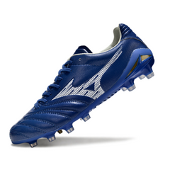 Botas de fútbol Mizuno Morelia Neo IV Pro FG azul y blanco