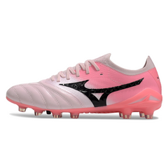 Botas de fútbol Mizuno Morelia Neo IV Elite FG rosa y blanco