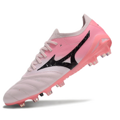 Botas de fútbol Mizuno Morelia Neo IV Elite FG rosa y blanco