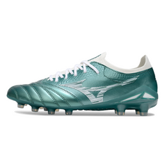 Botas de fútbol Mizuno Morelia Neo IV Elite FG amarillas y rojas