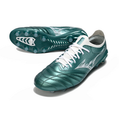 Botas de fútbol Mizuno Morelia Neo IV Elite FG amarillas y rojas