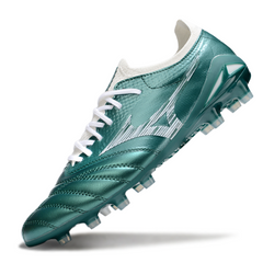 Botas de fútbol Mizuno Morelia Neo IV Elite FG amarillas y rojas