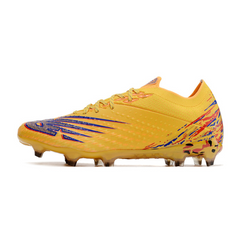 Chuteira Campo New Balance Furon V6+ Pro FG Amarela e Laranja