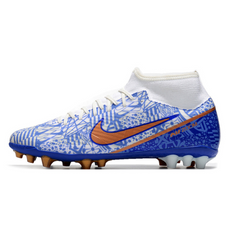 Chuteira Campo Nike Zoom Mercurial Superfly 9 Academy AG Azul CR7 Pack - VENI Futebol