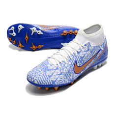 Chuteira Campo Nike Zoom Mercurial Superfly 9 Academy AG Azul CR7 Pack - VENI Futebol