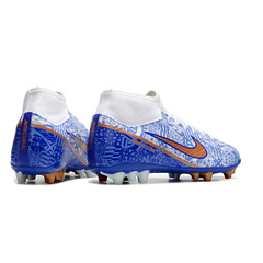 Chuteira Campo Nike Zoom Mercurial Superfly 9 Academy AG Azul CR7 Pack - VENI Futebol