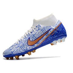 Chuteira Campo Nike Zoom Mercurial Superfly 9 Academy AG Azul CR7 Pack - VENI Futebol