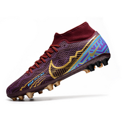 Chuteira Campo Nike Air Zoom Mercurial Superfly 9 Academy AG Mbappe Roxa Pack - VENI Futebol