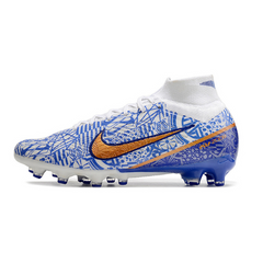 Chuteira Campo Nike Air Zoom Mercurial Superfly 9 Elite AG Azul CR7 Pack