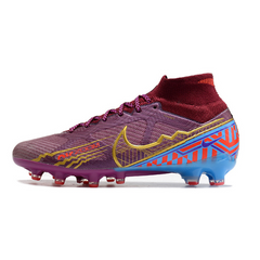 Chuteira Campo Nike Air Zoom Mercurial Superfly 9 Elite AG Mbappe Roxa Pack