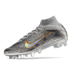 Chuteira Campo Nike Air Zoom Mercurial Superfly 9 Elite AG Prata - VENI Futebol