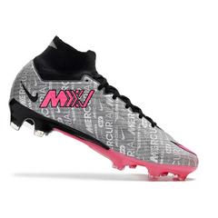 Chuteira Campo Nike Zoom Mercurial Superfly 9 Elite FG Cinza e Rosa - VENI Futebol