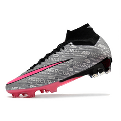 Chuteira Campo Nike Zoom Mercurial Superfly 9 Elite FG Cinza e Rosa - VENI Futebol