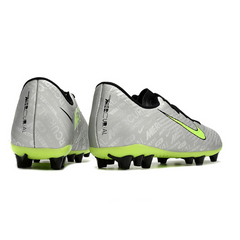 Chuteira Campo Nike Air Zoom Mercurial Vapor 15 Academy AG Cinza e Verde - VENI Futebol