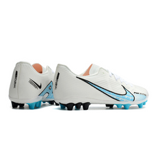 Chuteira Campo Nike Air Zoom Mercurial Vapor 15 Academy AG Branca e Azul - VENI Futebol