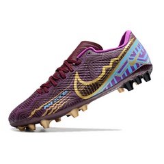 Chuteira Campo Nike Air Zoom Mercurial Vapor 15 Academy AG Mbappe Roxo Pack - VENI Futebol