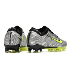 Chuteira Campo Nike Air Zoom Mercurial Vapor 15 Elite AG Cinza e Verde - VENI Futebol