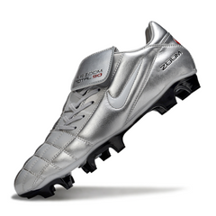 Chuteira Campo Nike Air Zoom Total 90 III FG Prata