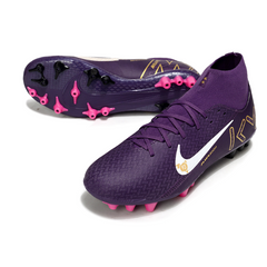 Botas de fútbol Nike Air Zoom Mercurial Superfly 10 Academy AG en color blanco y negro