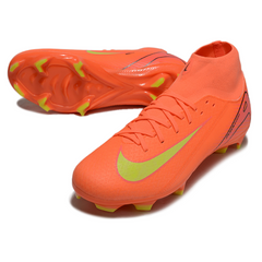 Botas de fútbol Nike Air Zoom Mercurial Superfly 10 Academy FG naranja y amarillo