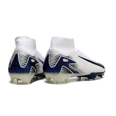 Nike Air Zoom Mercurial Superfly 10 Elite FG White and Blue Football Boots