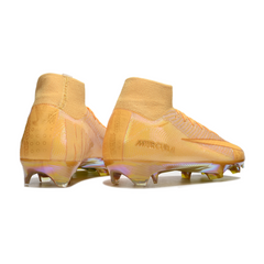 Chuteira Campo Nike Air Zoom Mercurial Superfly 10 Elite FG Dourado