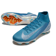 Botas de fútbol Nike Air Zoom Mercurial Superfly 10 Elite FG en azul y blanco