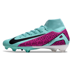 Botas de fútbol Nike Air Zoom Mercurial Superfly 10 Elite FG azul y morado