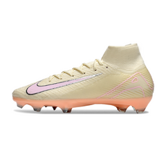 Botas de fútbol Nike Air Zoom Mercurial Superfly 10 Elite FG azul claro y rosa