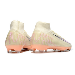 Botas de fútbol Nike Air Zoom Mercurial Superfly 10 Elite FG azul claro y rosa