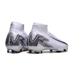 Nike Air Zoom Mercurial Superfly 10 Elite FG White and Black Football Boots