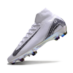 Nike Air Zoom Mercurial Superfly 10 Elite FG White and Black Football Boots