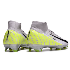 Nike Air Zoom Mercurial Superfly 10 Elite FG Grey and Green Football Boots