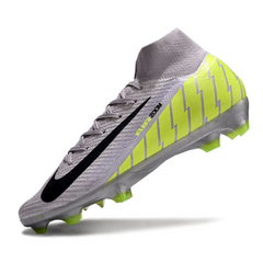 Nike Air Zoom Mercurial Superfly 10 Elite FG Grey and Green Football Boots