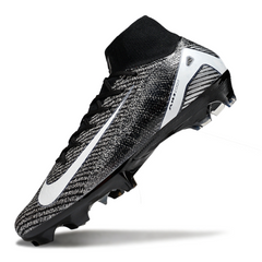 Chuteira Campo Nike Air Zoom Mercurial Superfly 10 Elite FG Preta e Branca