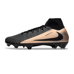 Chuteira Campo Nike Air Zoom Mercurial Superfly 10 Elite FG Preta e Bronze Travis Scott