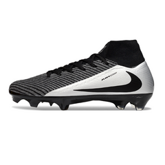 Chuteira Campo Nike Air Zoom Mercurial Superfly 10 Elite FG Preta e Prata Travis Scott