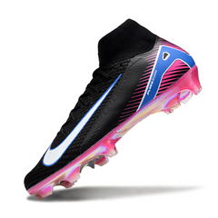 Chuteira Campo Nike Air Zoom Mercurial Superfly 10 Elite FG Preta e Rosa