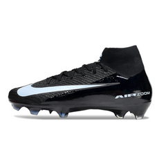 Botas de fútbol Nike Air Zoom Mercurial Superfly 10 Elite FG azul claro y rosa
