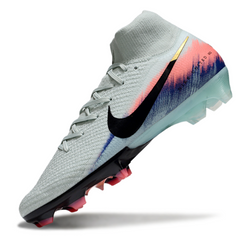 Botas de fútbol Nike Air Zoom Mercurial Superfly 10 Elite FG azul claro y rosa