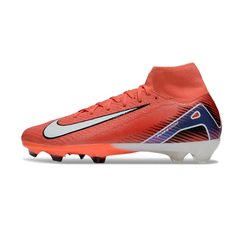 Botas de fútbol Nike Air Zoom Mercurial Superfly 10 Elite FG azul claro y rosa